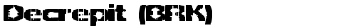 Decrepit (BRK) Regular free truetype font