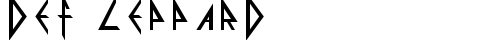 Def Leppard Regular font TrueType