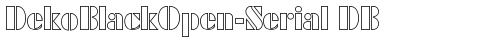 DekoBlackOpen-Serial DB Regular truetype font