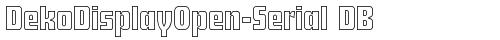 DekoDisplayOpen-Serial DB Regular truetype шрифт