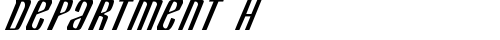Department H Regular free truetype font