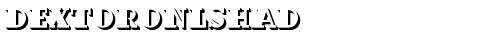 DextorOnlShaD Regular truetype шрифт