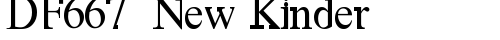 DF667  New Kinder Regular font TrueType gratuito