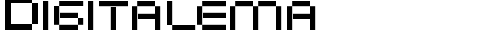 Digitalema Regular truetype шрифт