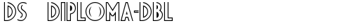 DS Diploma-DBL Bold TrueType-Schriftart