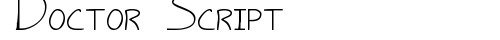 Doctor Script Regular free truetype font
