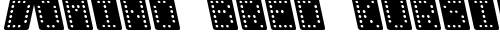 Domino bred kursiv Regular free truetype font