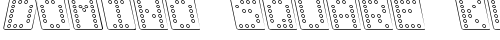 Domino square kursiv omrids Regular Truetype-Schriftart kostenlos