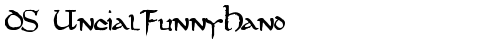 DS UncialFunnyHand Medium TrueType-Schriftart