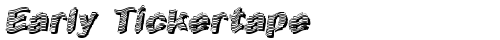Early Tickertape Regular truetype font