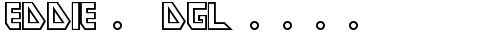 Eddie - DGL (T(2 Regular truetype font