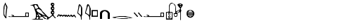 Hieroglyphics Normal truetype font