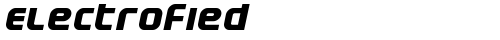 Electrofied Bold Italic truetype шрифт бесплатно