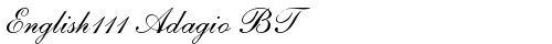 English111 Adagio BT Regular font TrueType