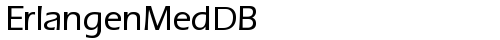 ErlangenMedDB Bold truetype шрифт