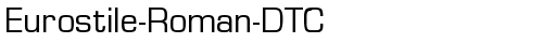 Eurostile-Roman-DTC Regular truetype шрифт бесплатно