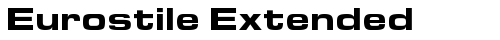 Eurostile Extended Bold truetype font