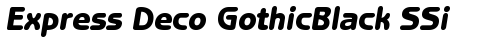 Express Deco GothicBlack SSi Bold Italic truetype шрифт бесплатно