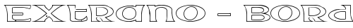 Extrano - Borde Regular truetype font