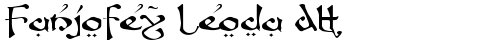 Fanjofey Leoda AH Regular free truetype font