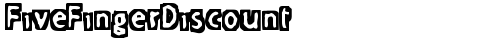 FiveFingerDiscount Regular font TrueType