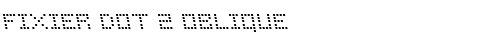 Fixier Dot 2 Oblique Regular Truetype-Schriftart kostenlos