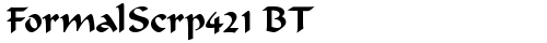 FormalScrp421 BT Regular truetype font