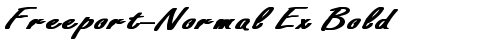 Freeport-Normal Ex Bold Bold truetype font