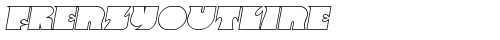 FrenzyOutline Italic truetype шрифт