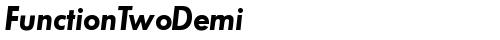 FunctionTwoDemi Italic truetype шрифт