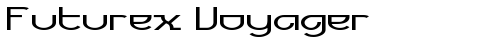 Futurex Voyager Regular truetype шрифт