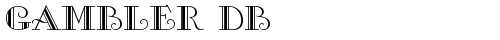 Gambler DB Regular truetype font
