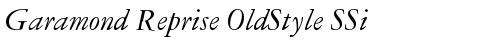 Garamond Reprise OldStyle SSi Normal free truetype font