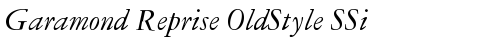 Garamond Reprise OldStyle SSi Normal TrueType police