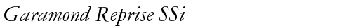 Garamond Reprise SSi Italic la police truetype gratuit