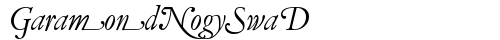 GaramondNo5SwaD Italic truetype fuente