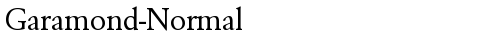 Garamond-Normal Regular fonte truetype