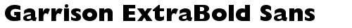 Garrison ExtraBold Sans Bold free truetype font