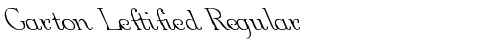 Garton Leftified Regular Regular free truetype font