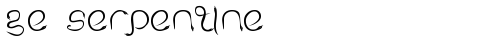 GE Serpentine Regular truetype font