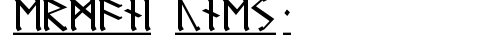 Germanic Runes-1 Regular free truetype font