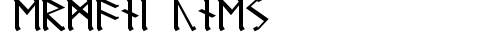 Germanic Runes Regular free truetype font