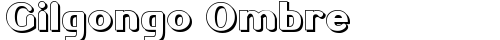 Gilgongo Ombre Regular truetype шрифт бесплатно