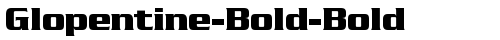 Glopentine-Bold-Bold Regular free truetype font