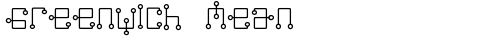 Greenwich Mean Time truetype шрифт