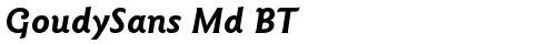 GoudySans Md BT Bold Italic Truetype-Schriftart kostenlos