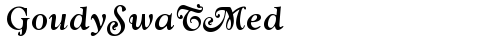 GoudySwaTMed Italic truetype font