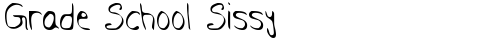 Grade School Sissy Regular truetype шрифт