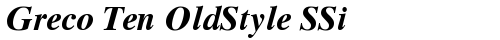 Greco Ten OldStyle SSi Bold truetype шрифт бесплатно