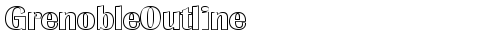 GrenobleOutline Regular truetype font